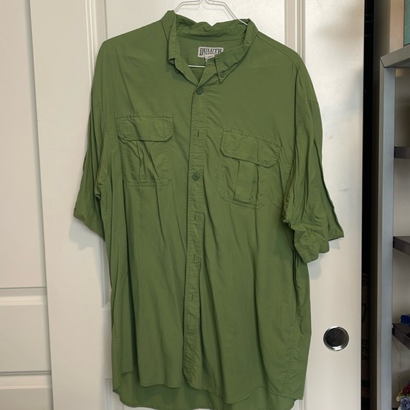 Duluth Trading Co Mens Green Short Sleeve Nylon Outdoor Hiking Shirt - Picture 1 of 8